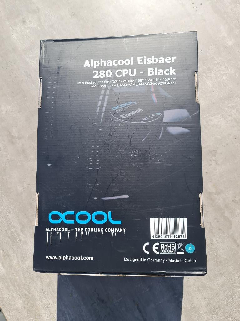 Alphacool Eisbaer 280 AIO waterkoeler, Computers en Software, Computerkoelers, Ophalen of Verzenden, Zo goed als nieuw, Waterkoeling