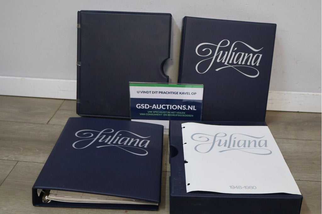 Vier mappen munten Juliana 1948-1980, Postzegels en Munten, Ophalen of Verzenden