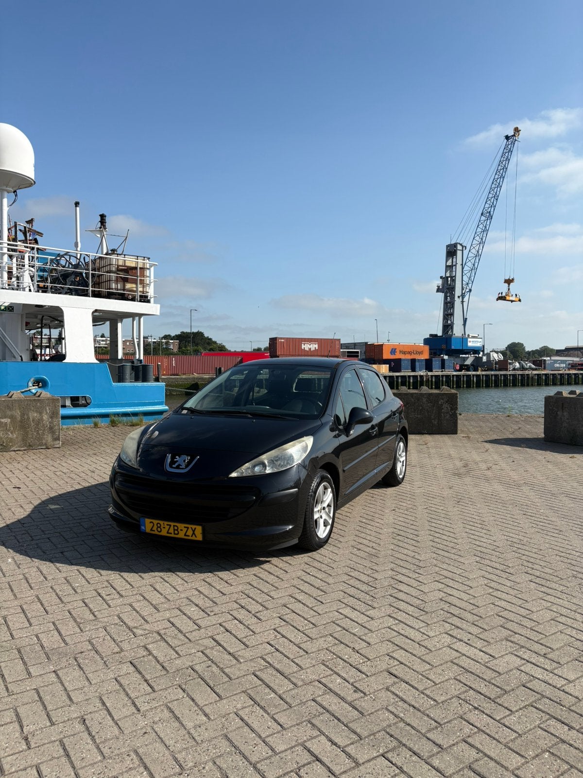 Peugeot 207 1.4 VTI 16V 5DRS 2008 Zwart, Auto's, Voorwielaandrijving, 1153 kg, Zwart, Origineel Nederlands