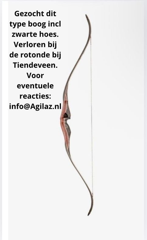 Pijl en boog Handboog jachtboog oak ridge 62” 30, Sport en Fitness, Handboogschieten, Ophalen of Verzenden