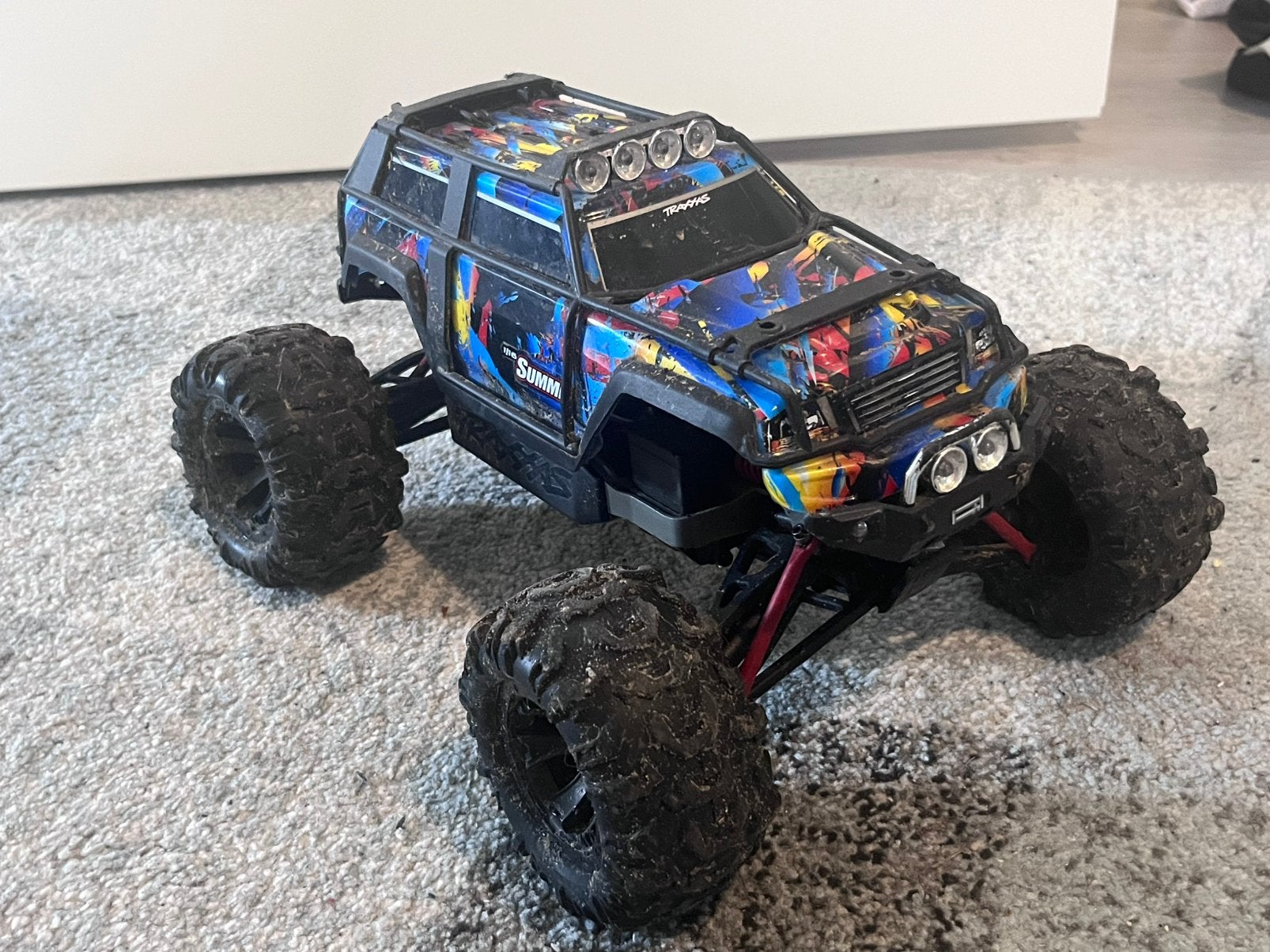 Traxxas Summit VXL 1/16 RC Auto met Extra's, Hobby en Vrije tijd, Elektro, Gebruikt, Verzenden, Auto offroad