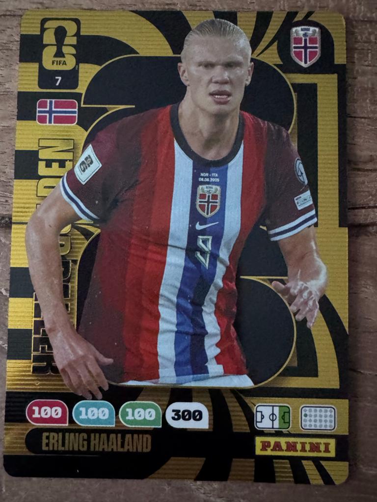 Erling Haaland Panini FIFA 365 Adrenalyn XL 2024 Limited Edi, Ophalen of Verzenden, Nieuw, Plaatje