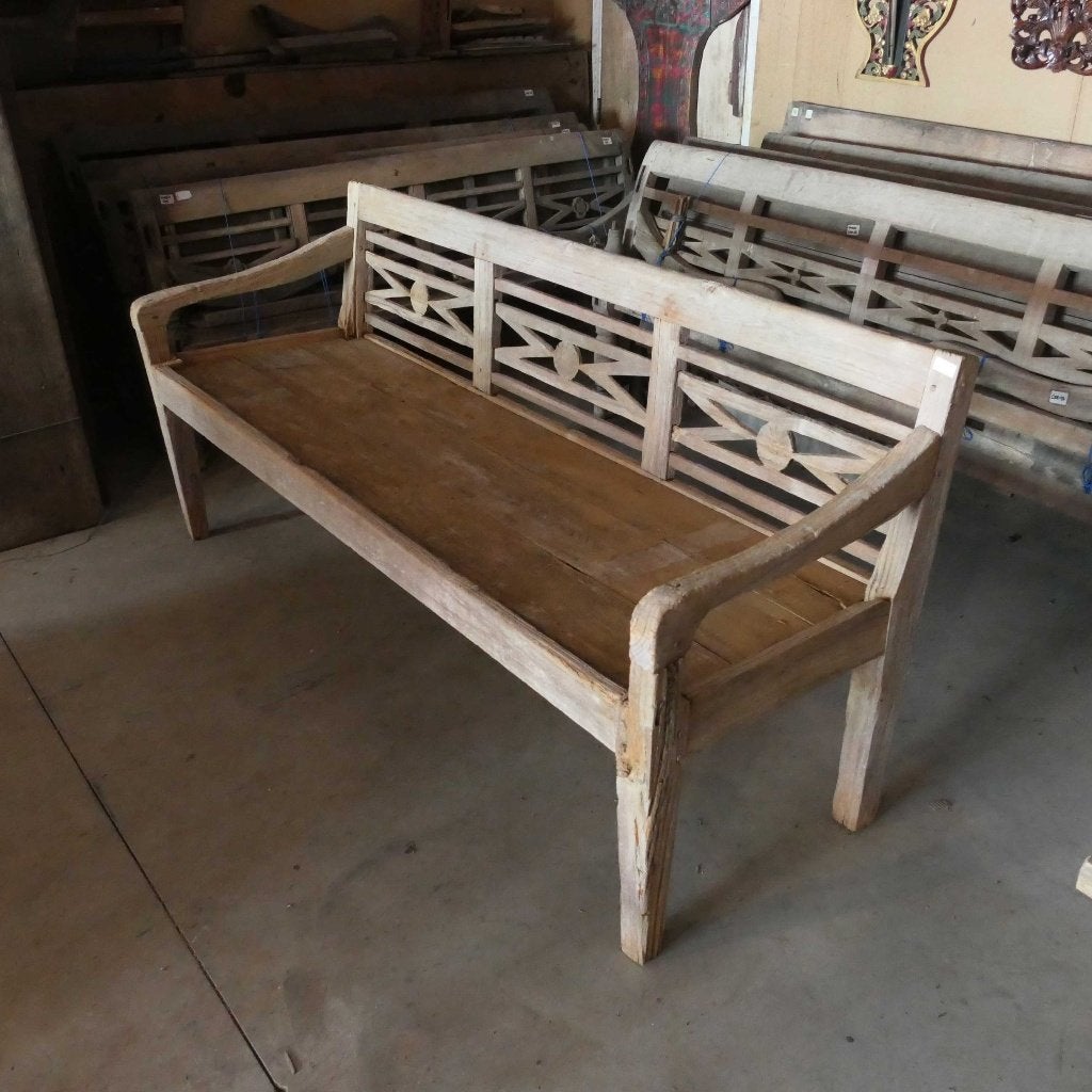Diepe stationsbank voor zacht prijsje RB55 lounge bank teak, Ophalen of Verzenden