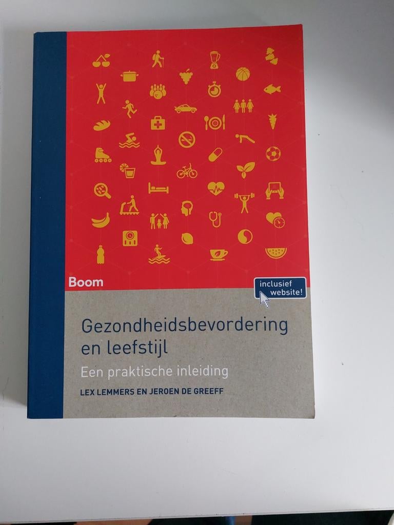 Gezondheidsbevordering en leefstijl - Lex Lemmers, Boeken, Ophalen of Verzenden, Zo goed als nieuw, Gezondheid en Conditie, Lex Lemmers en Jeroen de Greeff