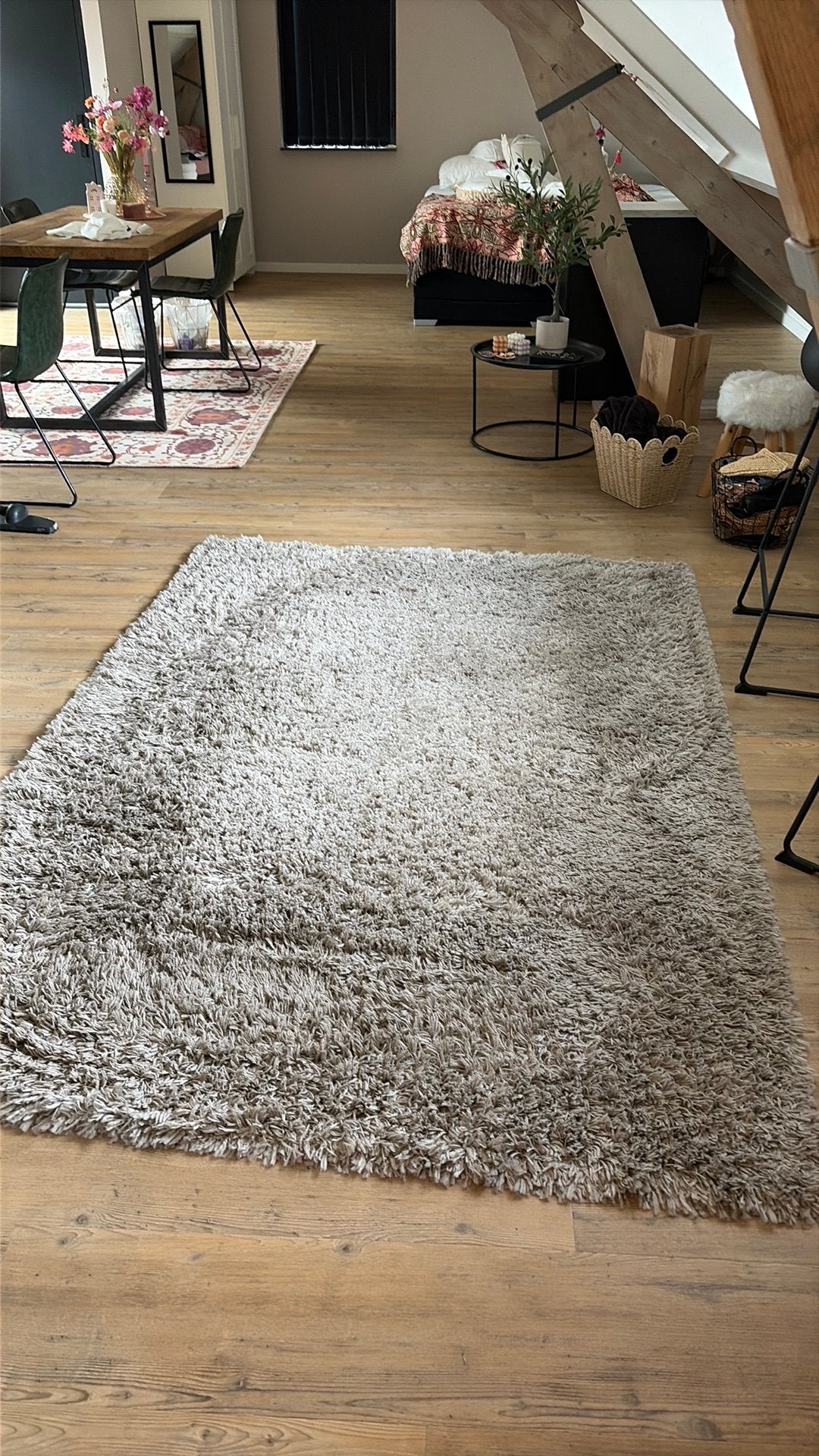 Vloerkleed grijs, Ophalen, Gebruikt, 150 tot 200 cm, 200 cm of meer