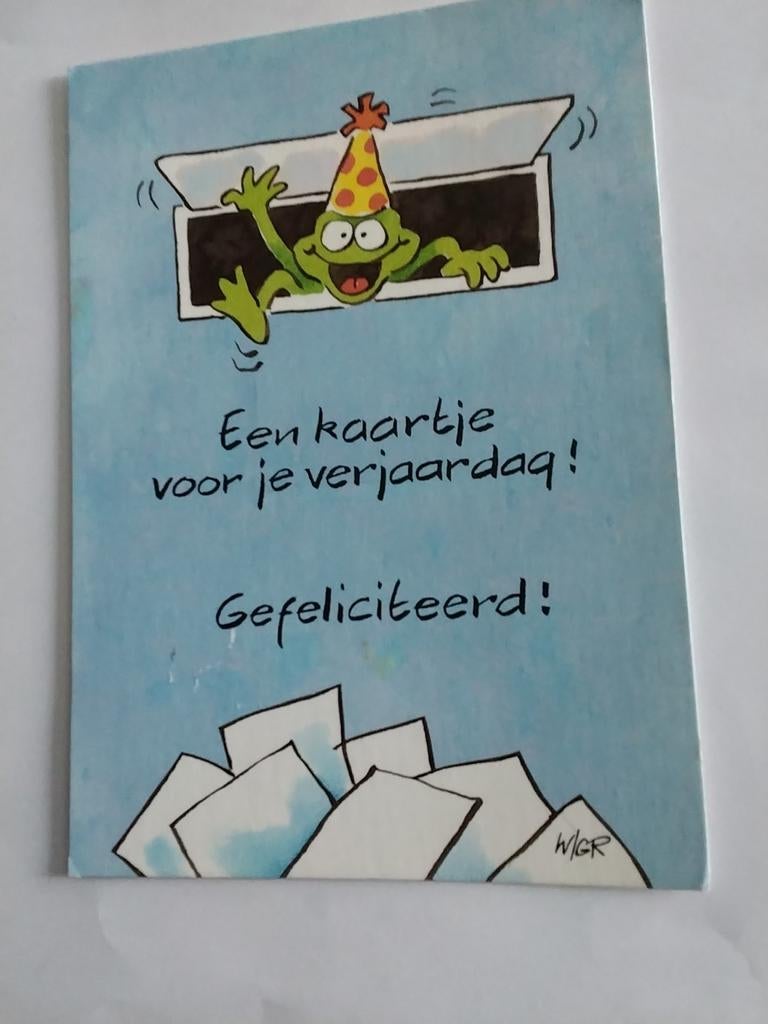 KIKKER BIJ BRIEVENBUS / WIM EN GERDA REBERGEN 1998, Ophalen of Verzenden, 1980 tot heden
