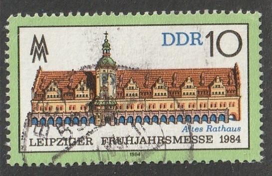 DDR 1984 2862 Leipzig Oude Raadhuis, Gest, Ophalen of Verzenden, DDR, Gestempeld