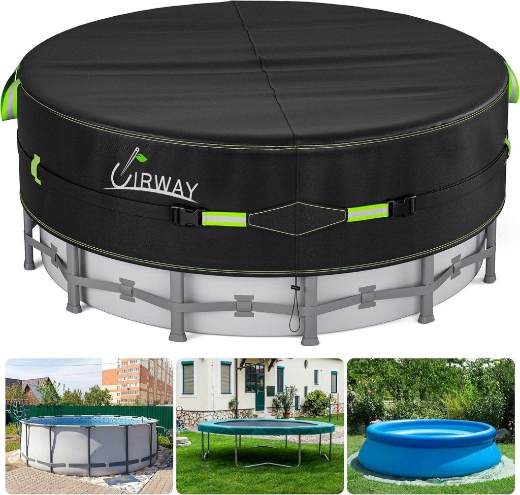 Uirway zwembad-trampolinehoes voor winter of zomer, Ophalen of Verzenden, Zo goed als nieuw, Afdekzeil