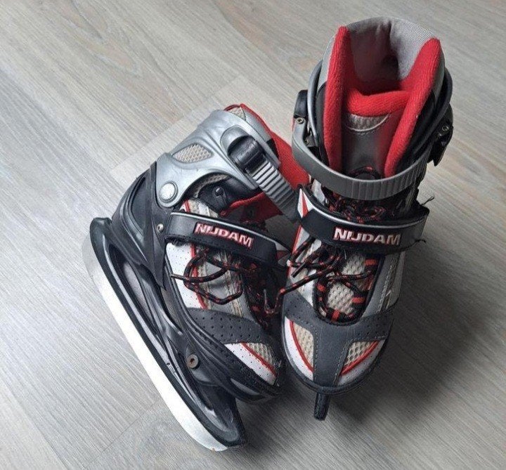 Nijdam verstelbare schaatsen maat 34 tm 37 zgan, Ophalen of Verzenden, Zo goed als nieuw, IJshockeyschaatsen, Nijdam