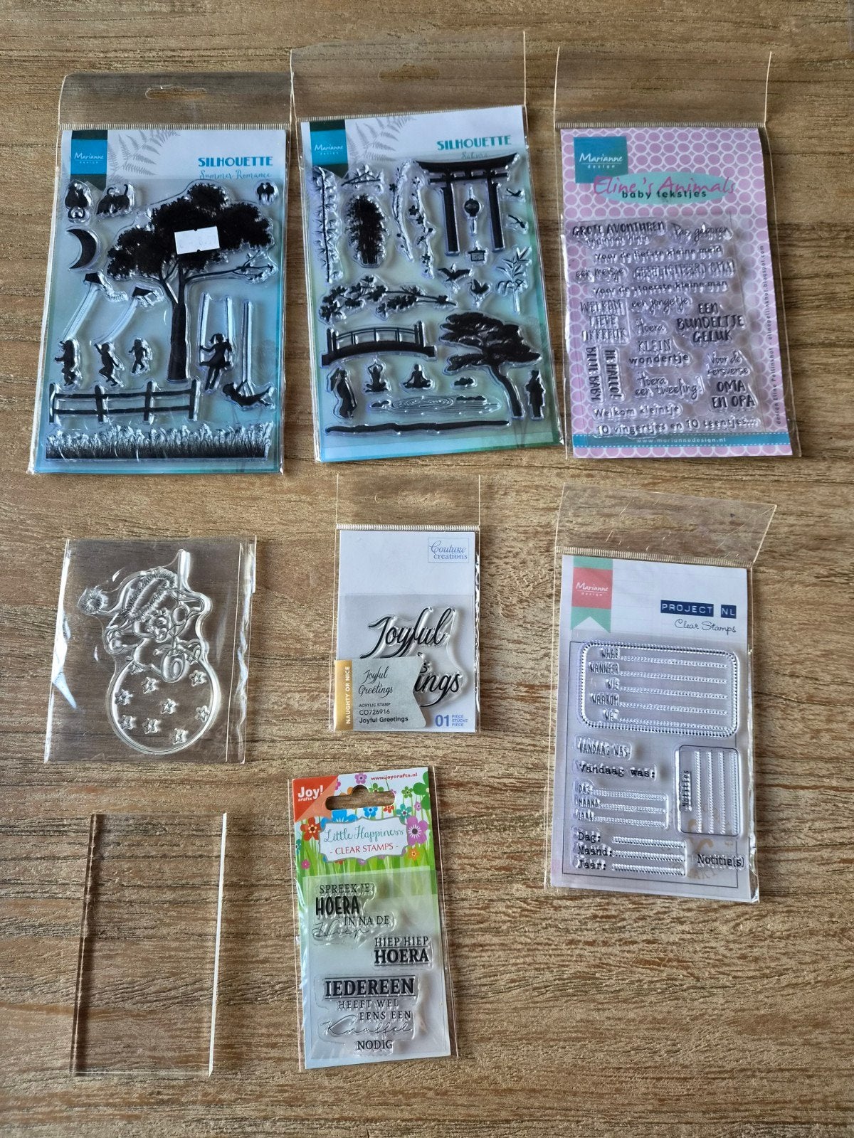 Clear stamps en acrylblok voor knutselen, Nieuw, Ophalen of Verzenden, Kunststof, Herbruikbaar