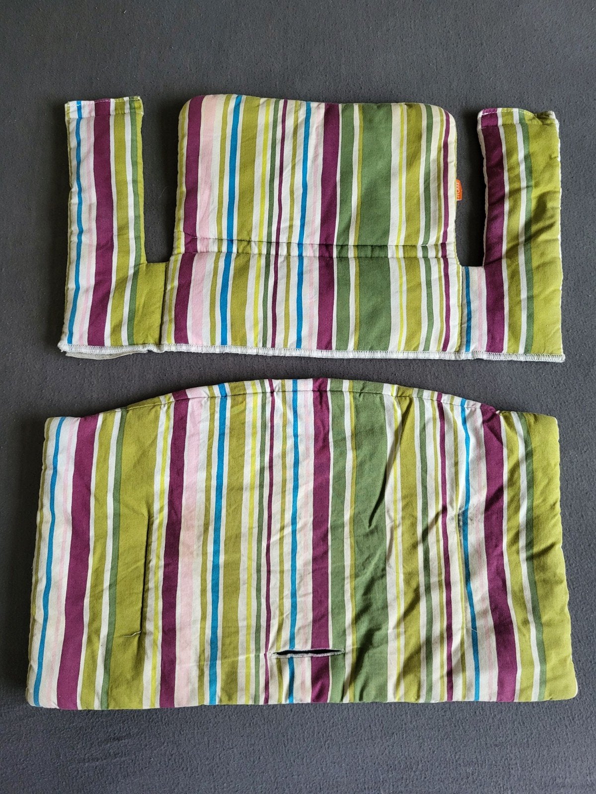 Stokke Tripp Trapp Kussenset - Gestreepte Hoes, Ophalen of Verzenden, Gebruikt, Meegroeistoel