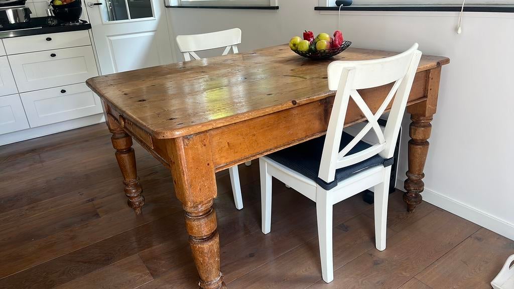 Antieke franse eettafel, Ophalen, 200 cm of meer, 50 tot 100 cm, Zo goed als nieuw