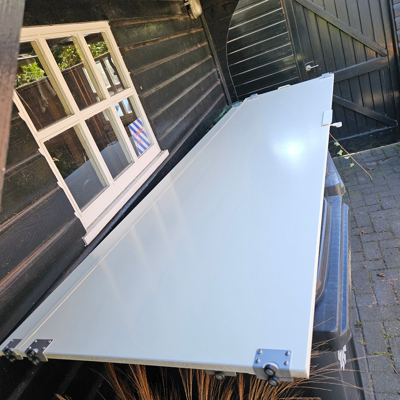 Twee schuifdeuren 237x63mm evt. met rail, Ophalen, Gebruikt, Minder dan 80 cm, 215 cm of meer