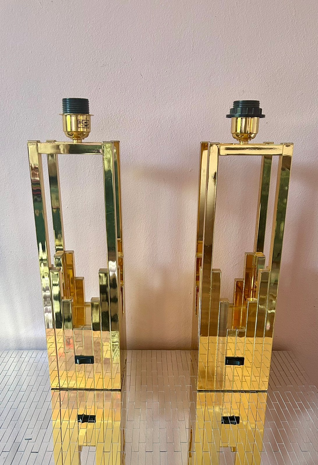 Vintage F.Fabbian tafellampen, Ophalen, Gebruikt, E27 (groot), Led-lamp