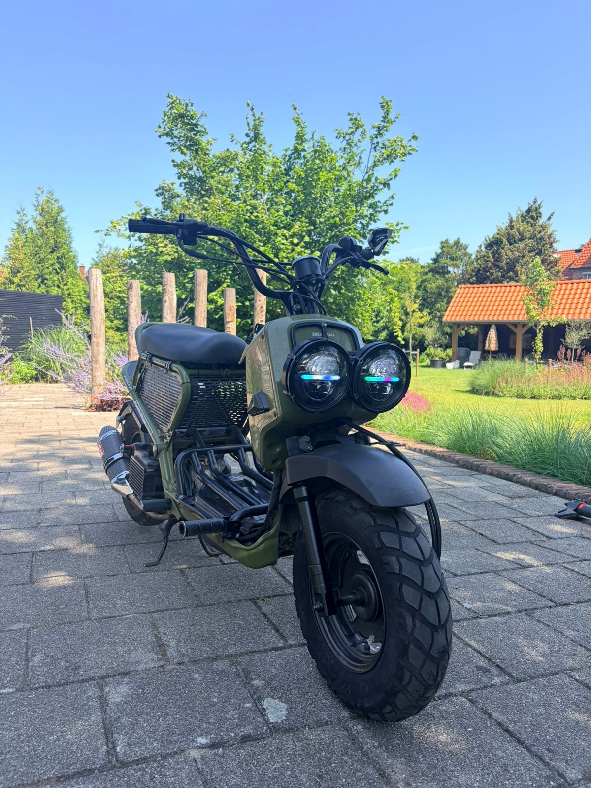 Custom Honda ruckus NPS50 zoomer BROM army green, Ophalen of Verzenden, Zo goed als nieuw