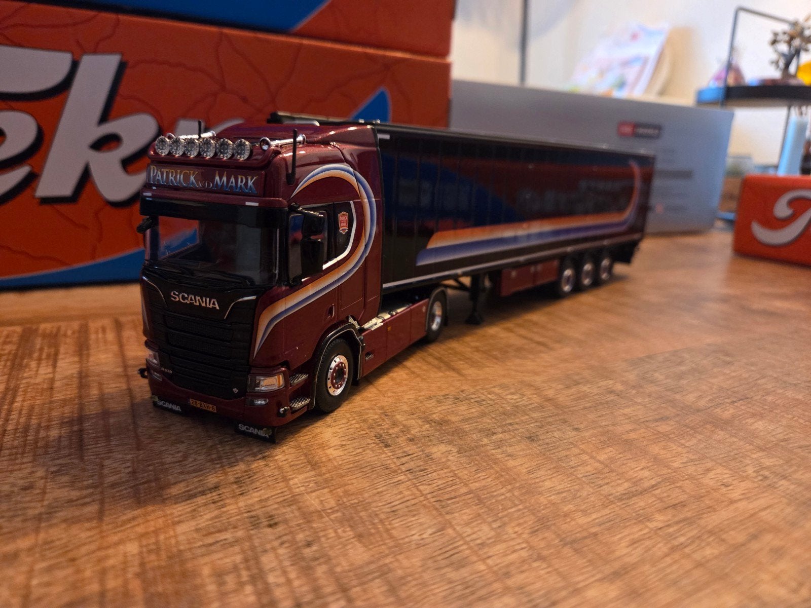 Tekno Scania Patrick van der Mark, Ophalen of Verzenden, Nieuw, Bus of Vrachtwagen, Tekno