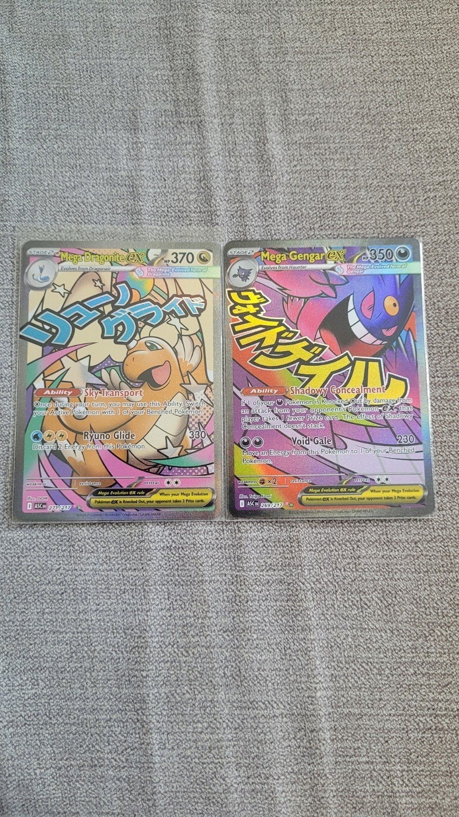 Mega Gengar EX & Mega Dragonite EX, Ophalen of Verzenden, Zo goed als nieuw, Meerdere kaarten