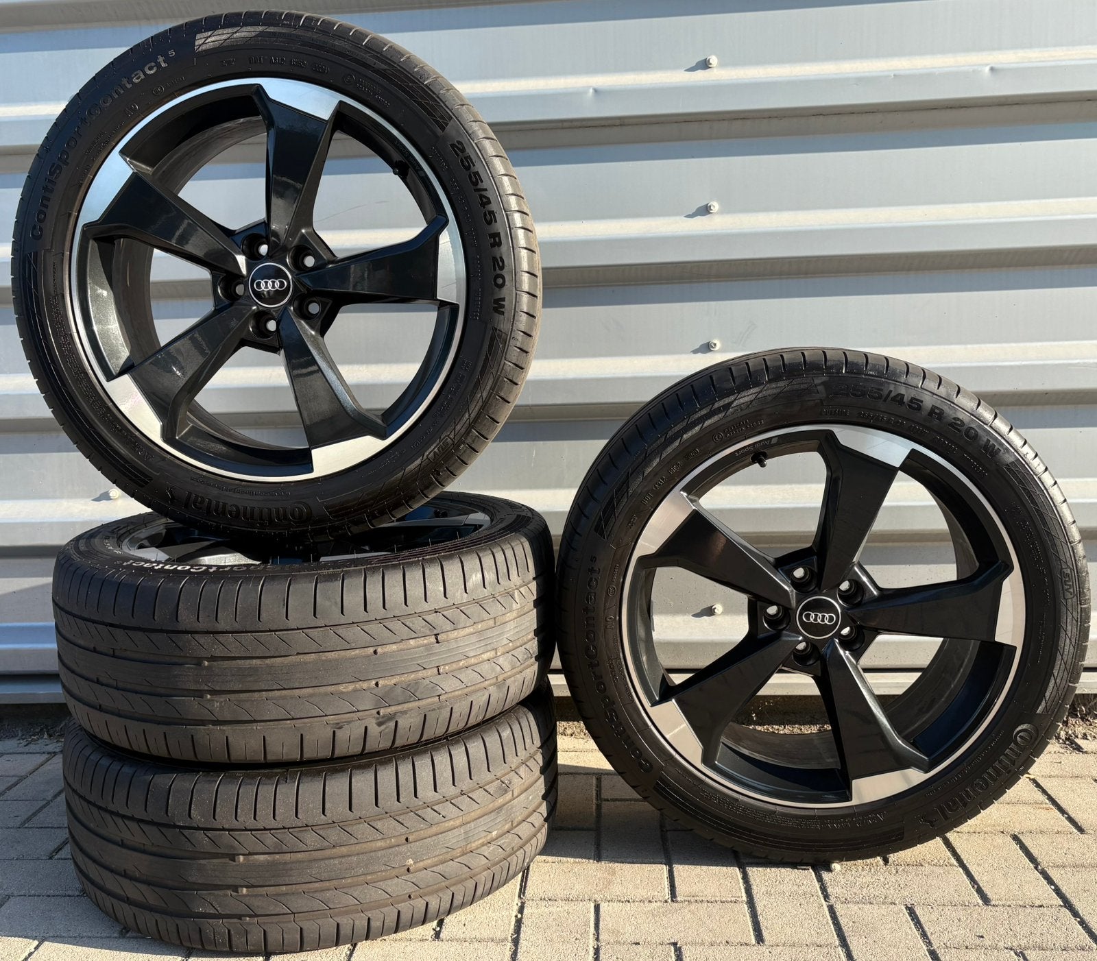 Orginele 20'' Rotor Audi Sport Zomerwielen 80A601025AQ, Ophalen, Gebruikt, 255 mm, Banden en Velgen