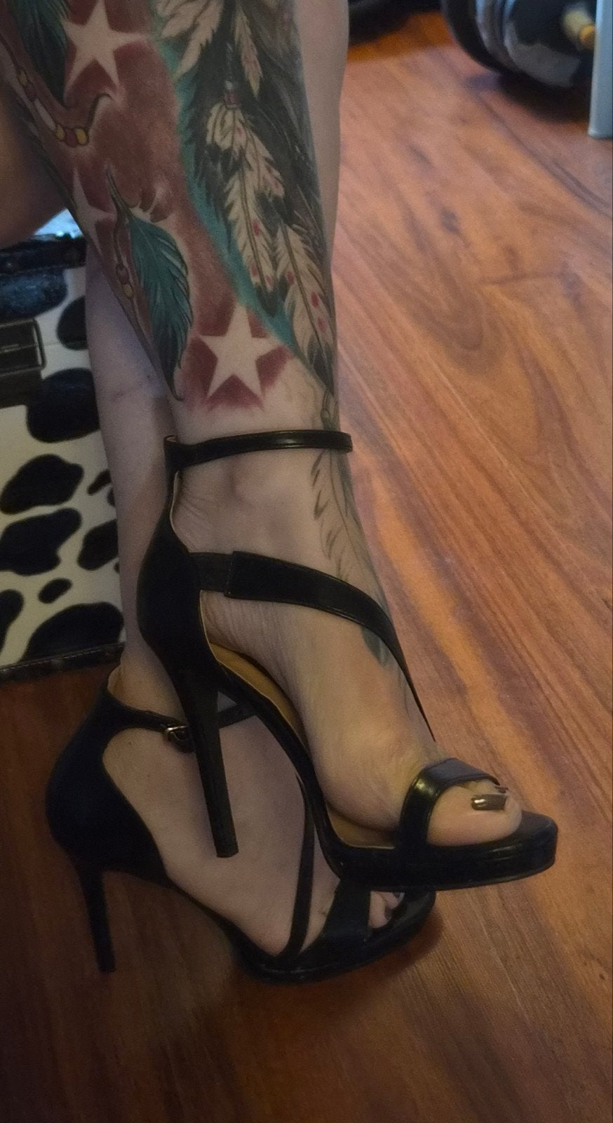 high heels black leather, Kleding | Dames, Zwart, Ophalen of Verzenden, Zo goed als nieuw, Schoenen met hoge hakken