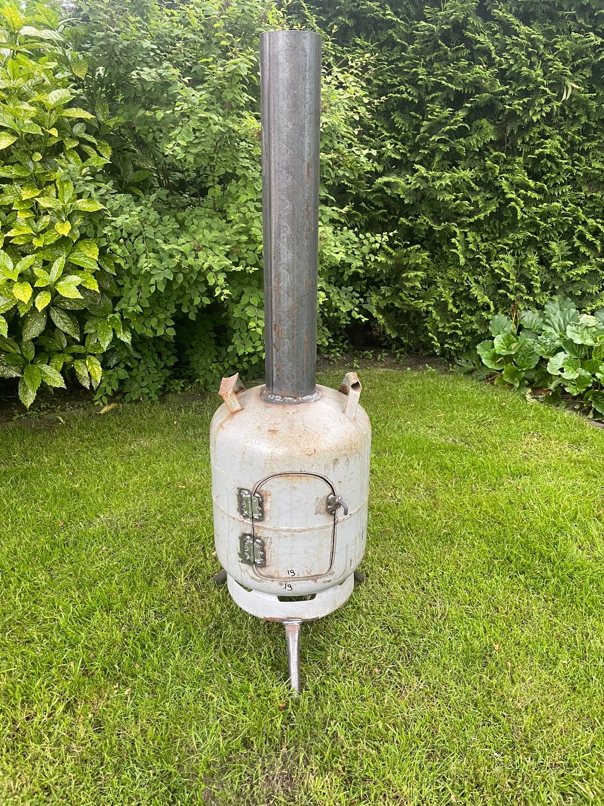 Tuinkachel terraskachel terrasverwarmer potkachel houtkachel, Tuin en Terras, Terrasverwarmers, Ophalen