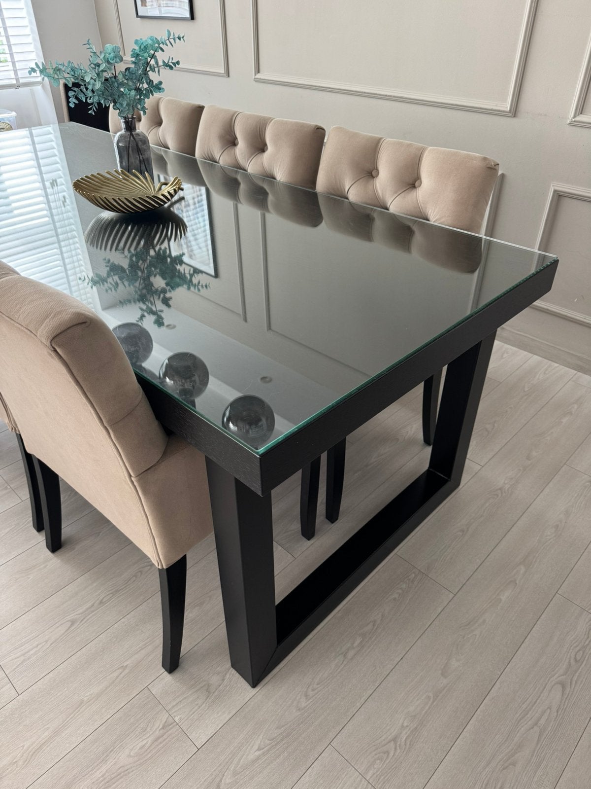Prachtige eettafel + bovenblad van Atlas Meubel, Huis en Inrichting, Ophalen, 200 cm of meer, 50 tot 100 cm, Rechthoekig