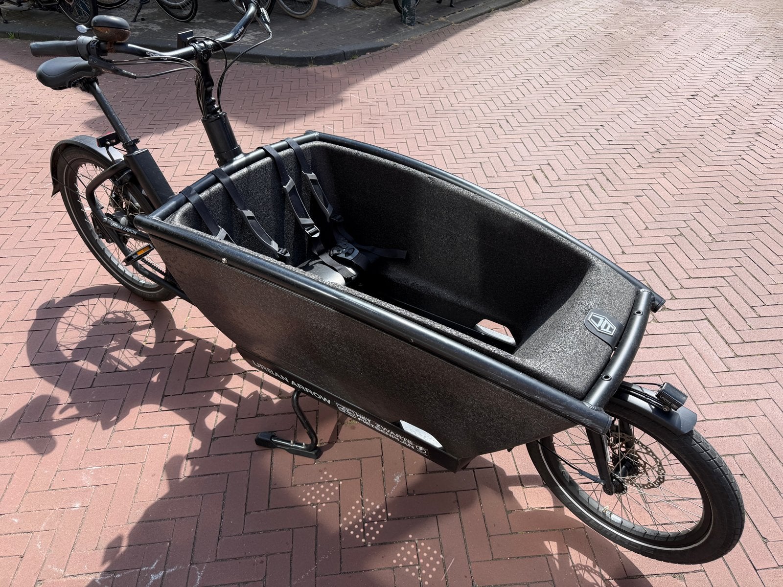 Urban Arrow Family elektrische bakfiets Bosch Performance Li, Gebruikt, Elektrisch, 2 kinderen, Schijfrem