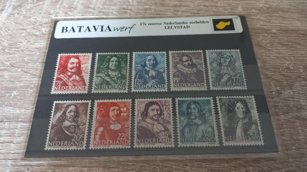 Batavia Nederlandse Zeehelden postzegels, Postzegels en Munten, Postzegels | Nederland, Ophalen of Verzenden