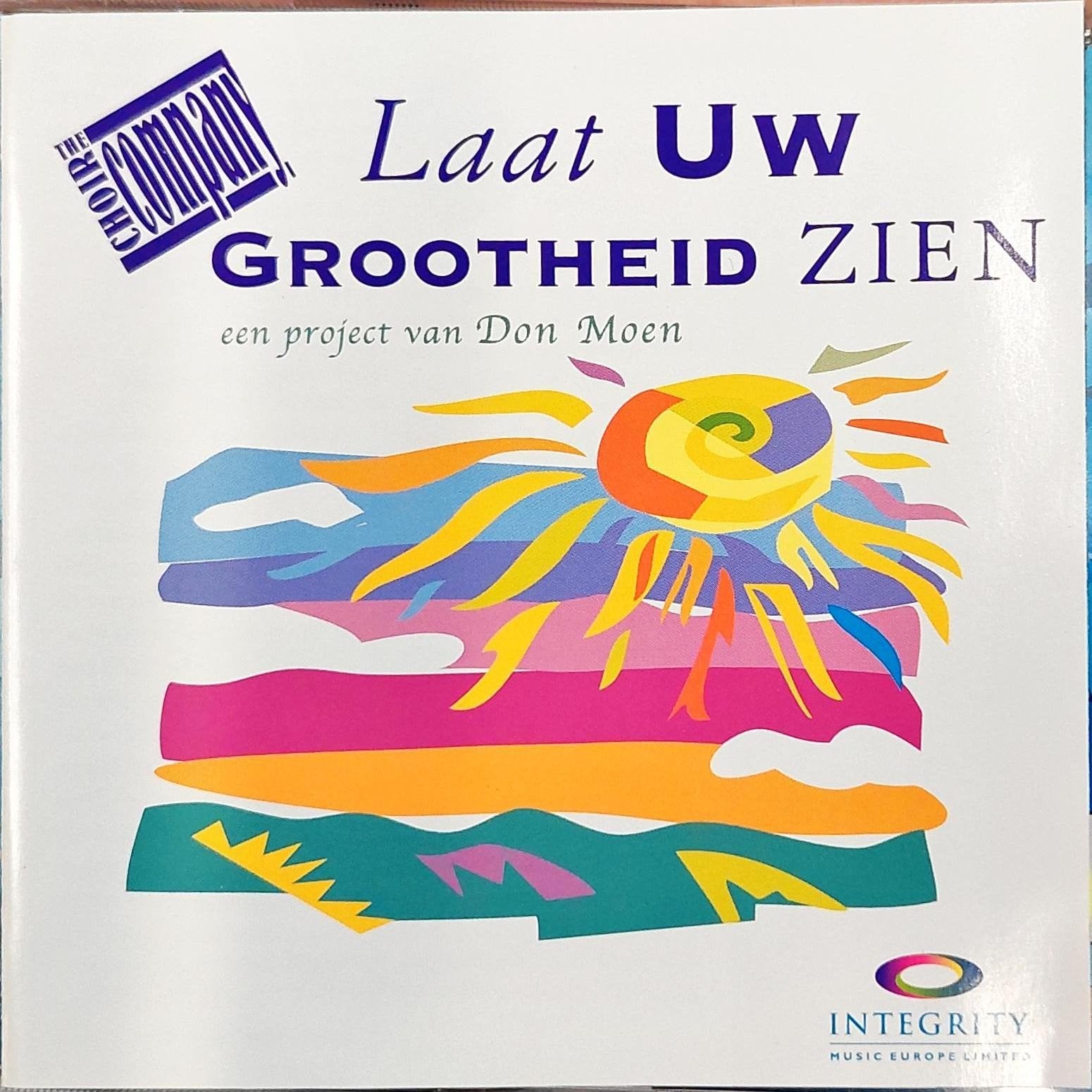The Choir Company - Laat Uw Grootheid Zien -Don Moen project, Gospel, Ophalen of Verzenden, Zo goed als nieuw, Album