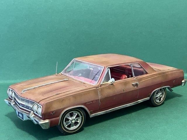 1965 Chevrolet Malibu SS 396 1:18 schuurvondst, Verzenden, Gebruikt, Auto, Overige merken