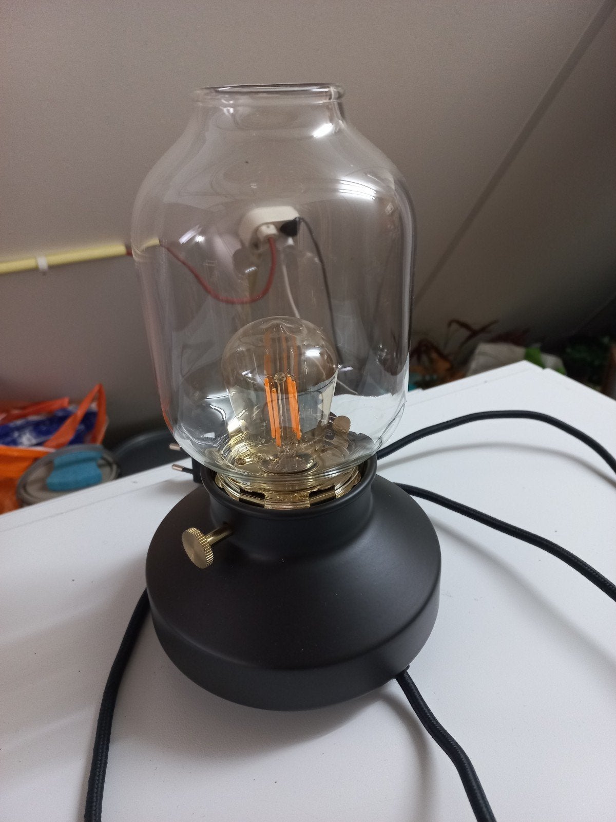 mooie lamp, Ophalen, Zo goed als nieuw, E27 (groot), Led-lamp