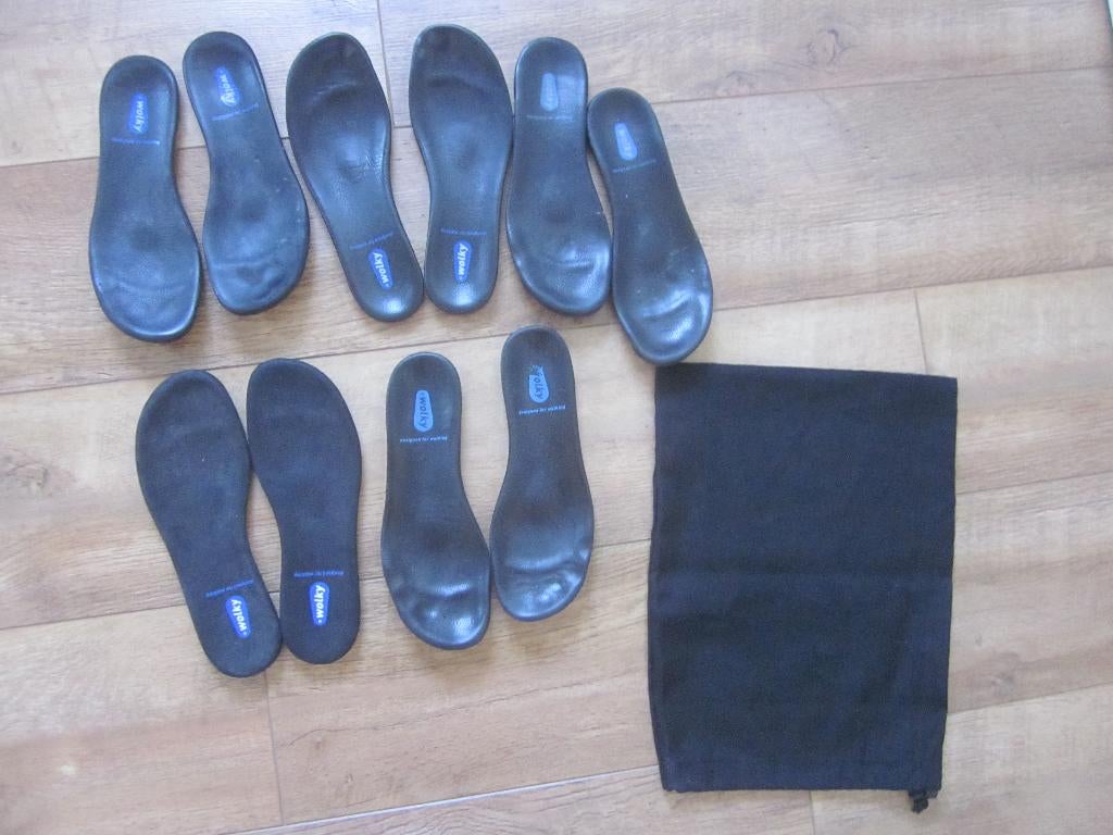 5 Paar inlegzooltjes Wolky maat 39, Wolky, Zwart, Zo goed als nieuw, Wandelschoenen
