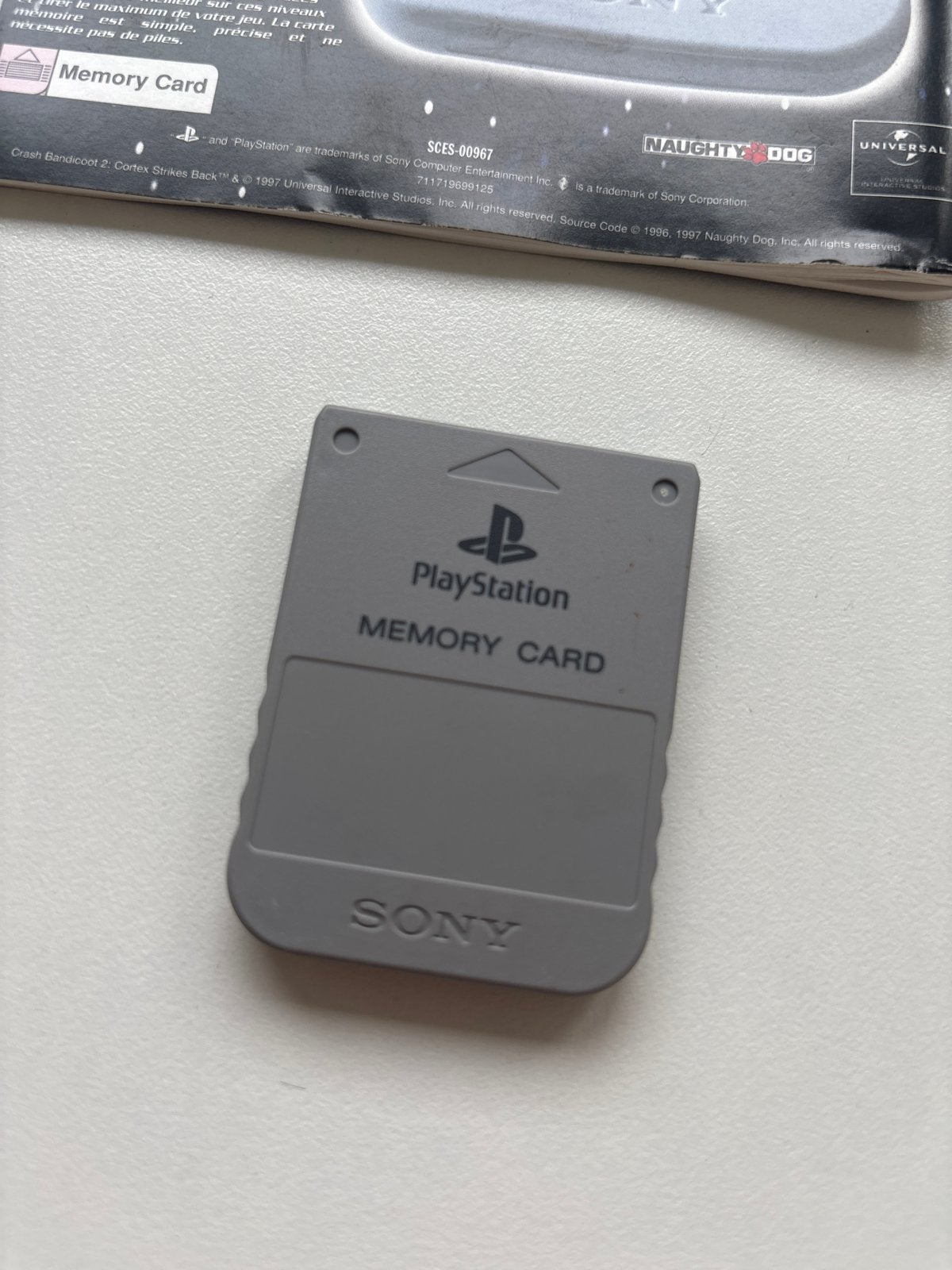 Sony PlayStation 1 Geheugenkaart - Origineel, Ophalen of Verzenden, Zo goed als nieuw, Geheugenkaart, PlayStation 1