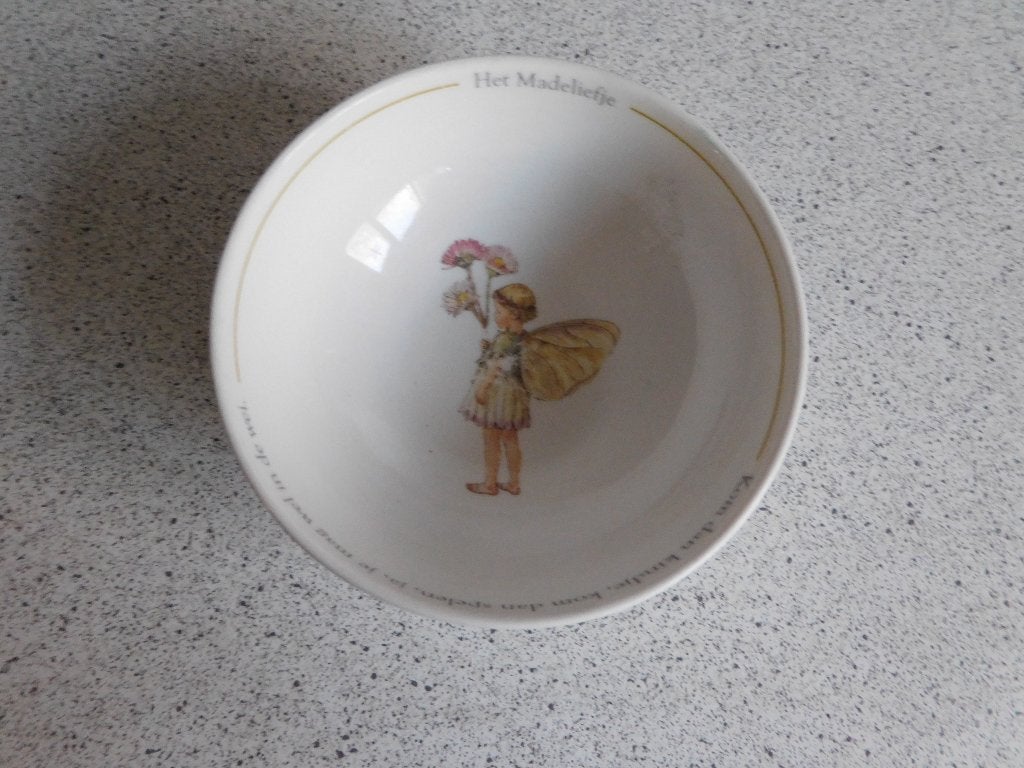 Kom 12 cm. het Madeliefje Flower Fairies, Gebruikt, Overige merken, Ophalen of Verzenden, Kom(men)