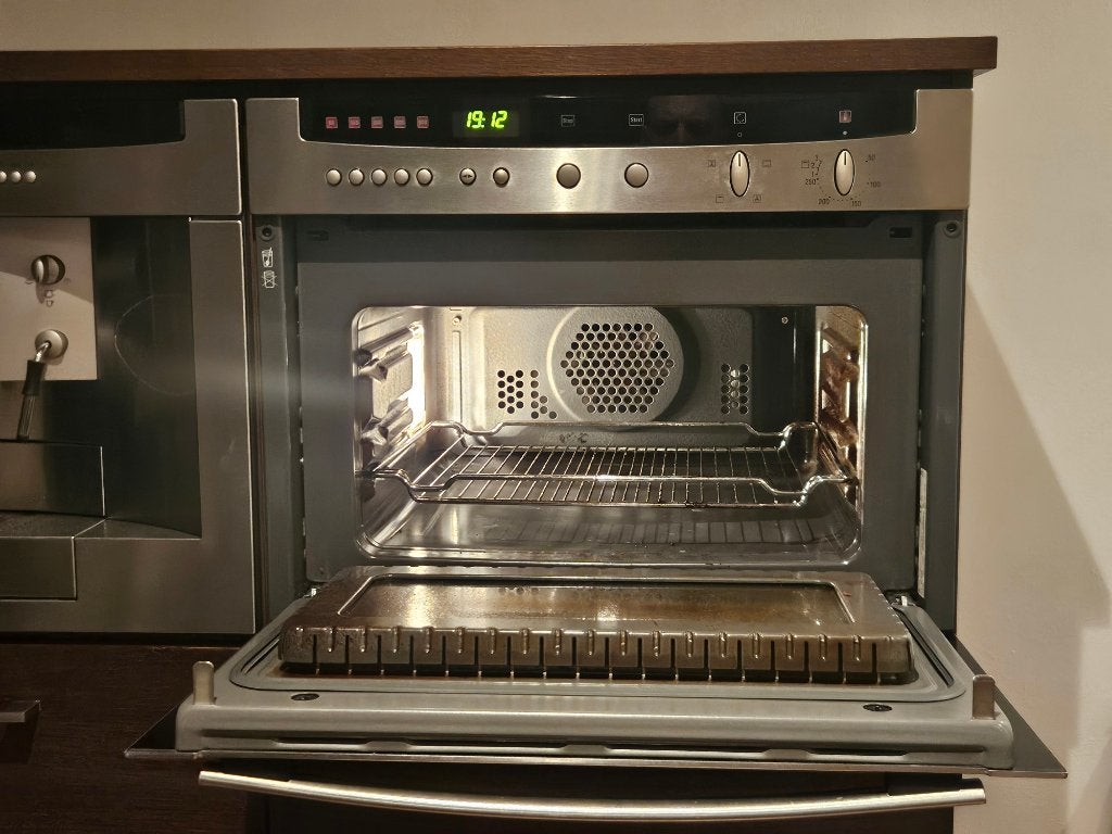 Combimagnetron inbouw, Witgoed en Apparatuur, Ophalen, Gebruikt, 4 kookzones, Inbouw
