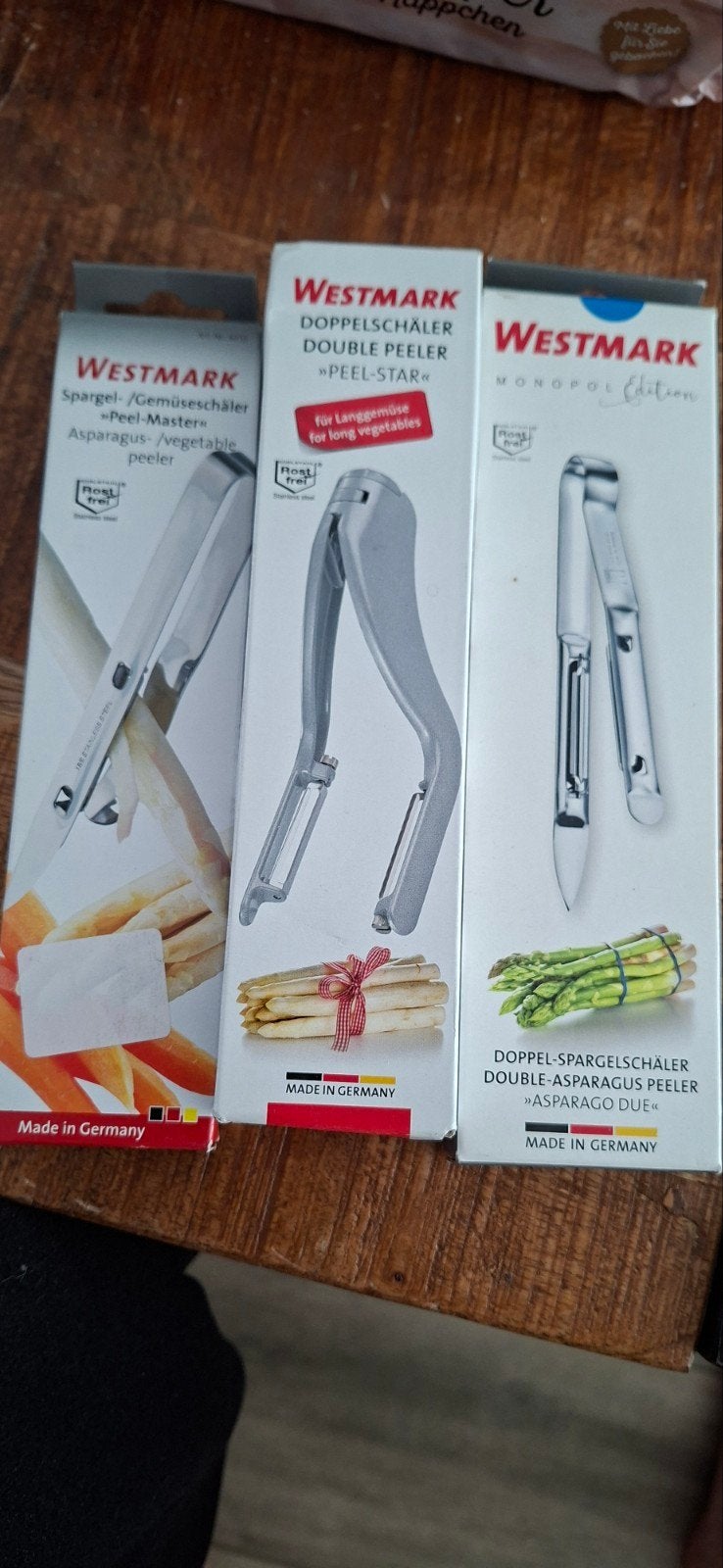 Westmark Spargel-/Groenteschillers - Set van 3, Huis en Inrichting, Keuken | Keukenbenodigdheden, Nieuw, Overige typen, Overige merken