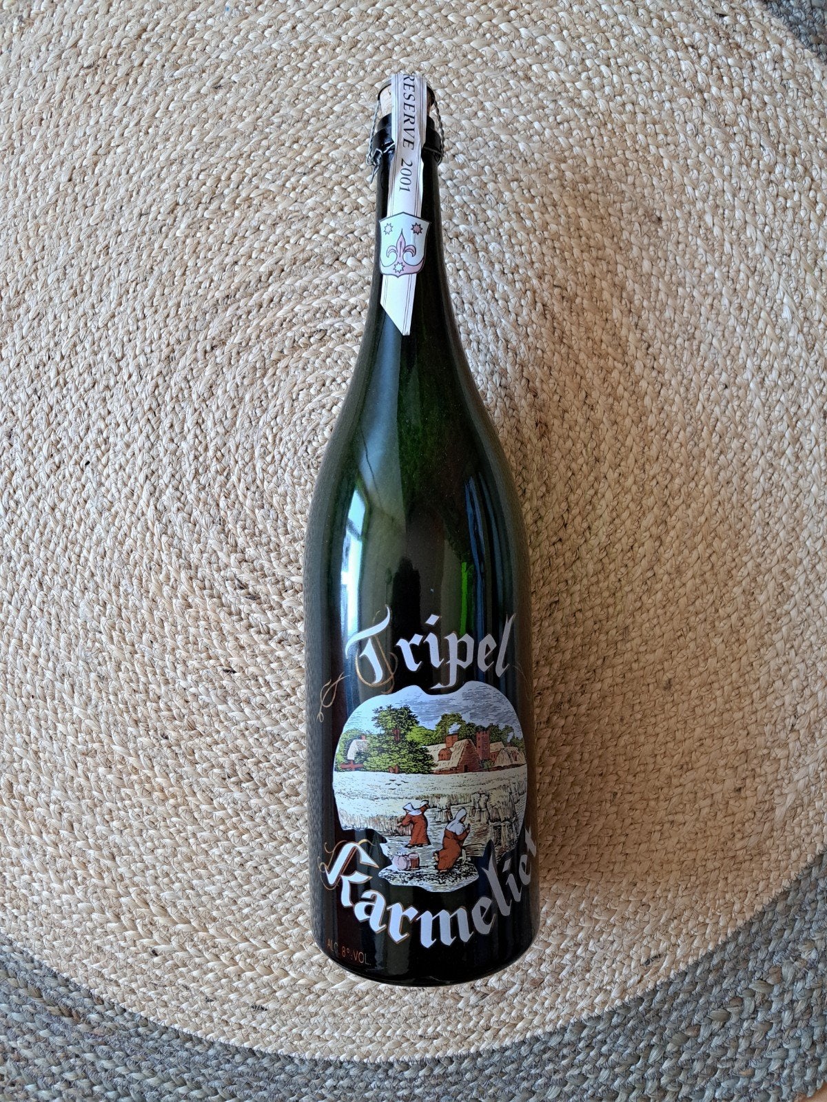 3 liter fles tripel karmeliet uit 2001, Ophalen of Verzenden, Flesje(s), Overige merken