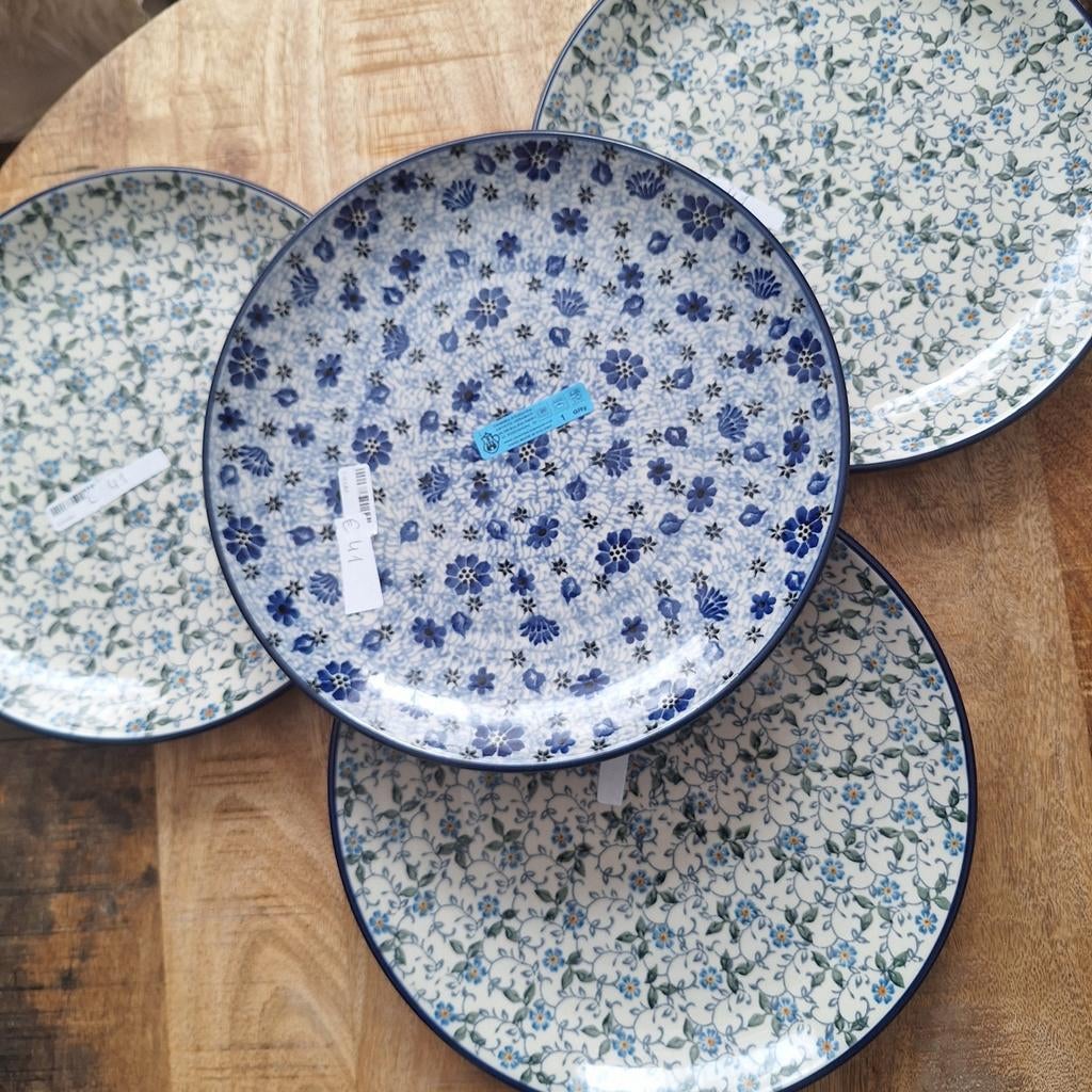 Dinerborden 25,5 cm Bunzlau Castle Pools keramiek-nieuw, Keramiek, Nieuw, Ophalen of Verzenden, Bord(en)
