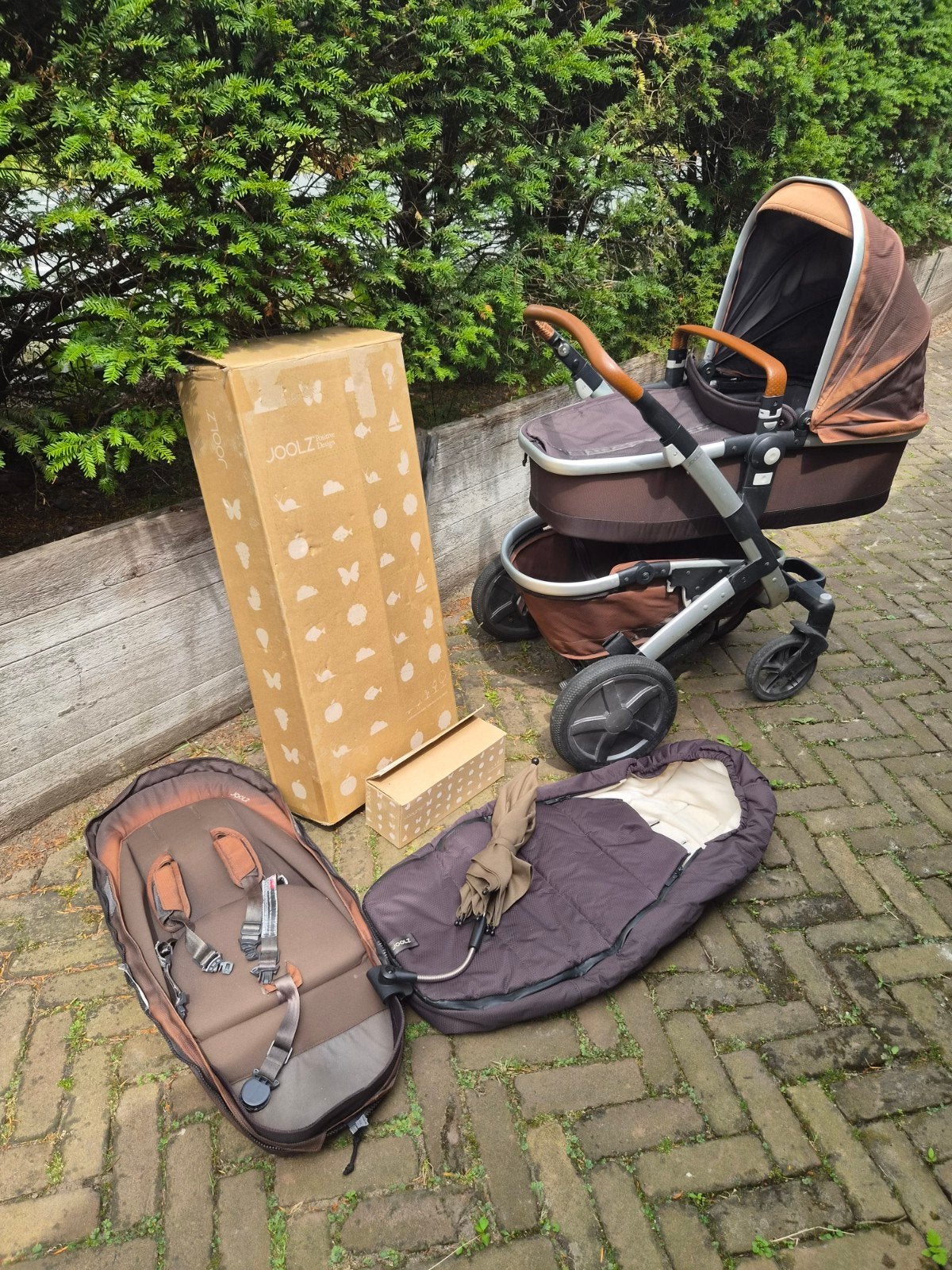 Joolz Geo Earth Hippo Anthracite Combiwagen + uitbreiding, Kinderen en Baby's, Ophalen, Gebruikt, Combiwagen, Duowagen