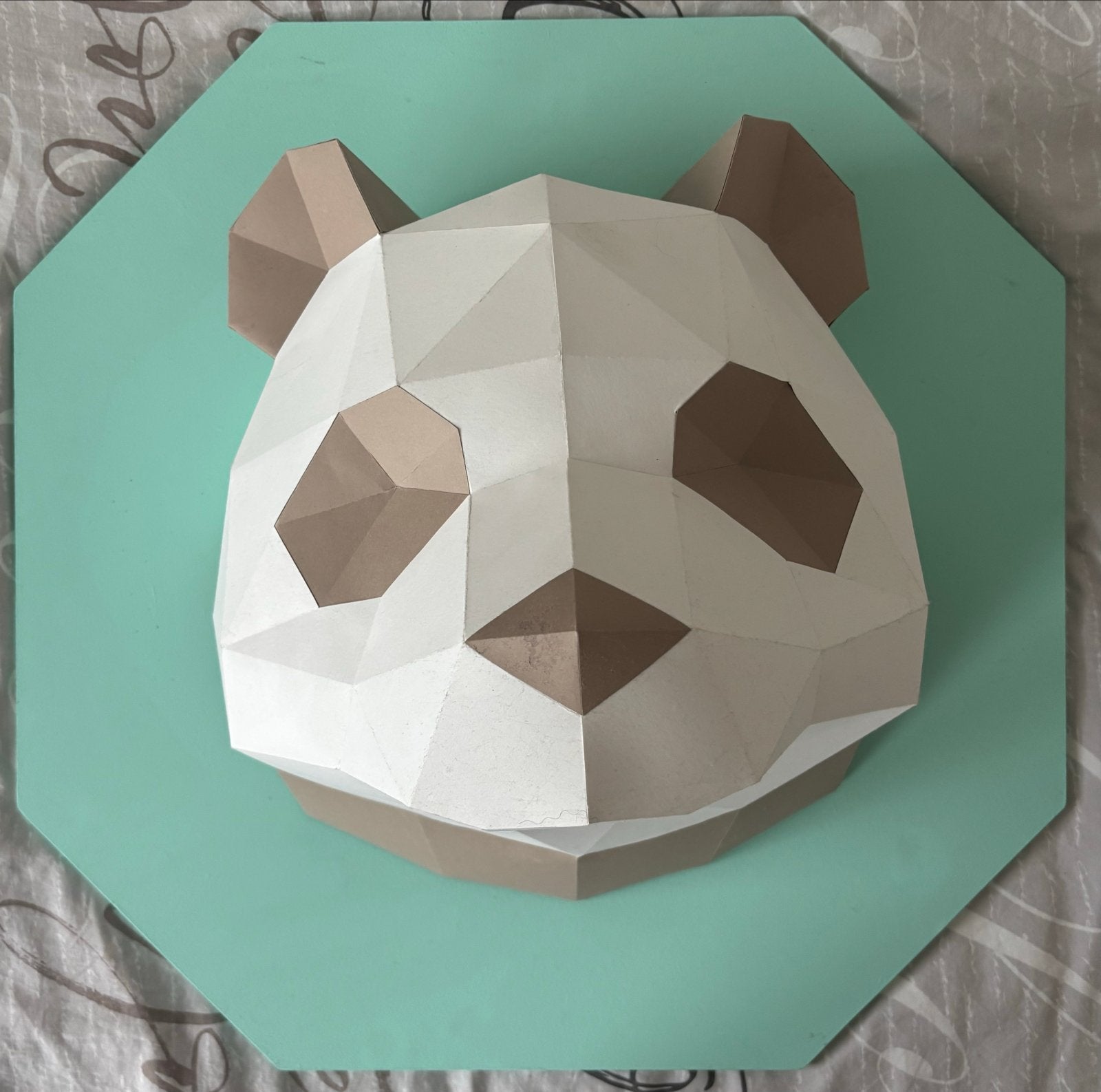 Panda en paard Papercraft Wanddecoratie, Ophalen, Zo goed als nieuw