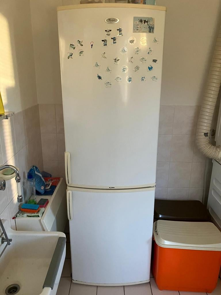 Whirlpool Koelvriescombinatie - Koelt Uitstekend, Ophalen, Gebruikt, 200 liter of meer, 60 cm of meer