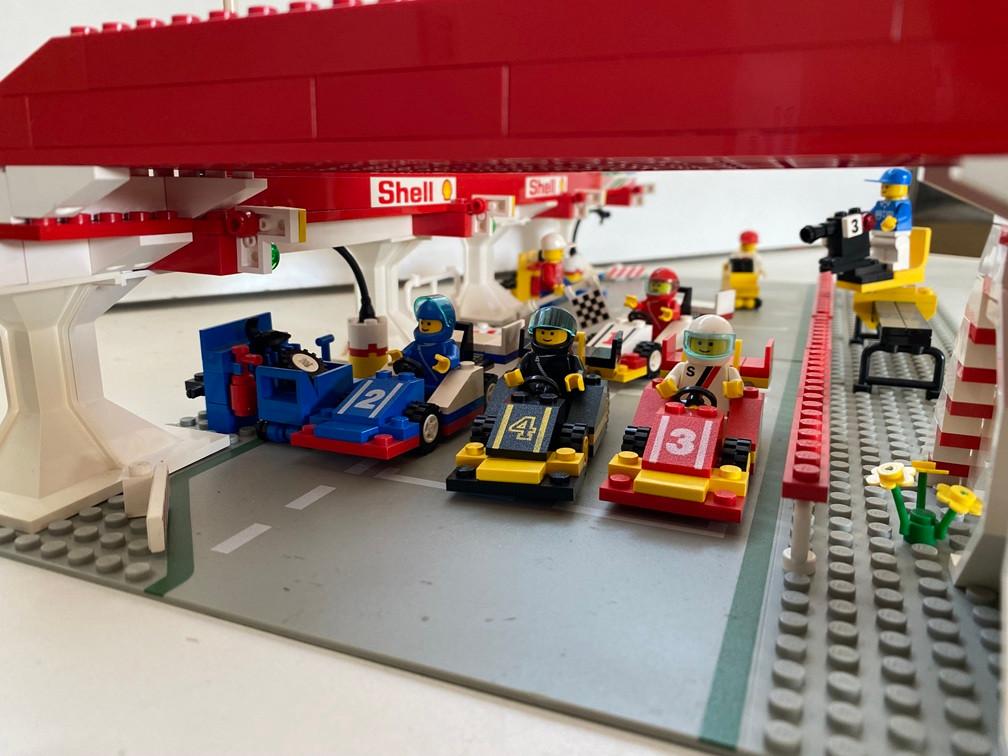 LEGO 6395 Victory Lap Raceway, Ophalen, City, Compleet, Lego