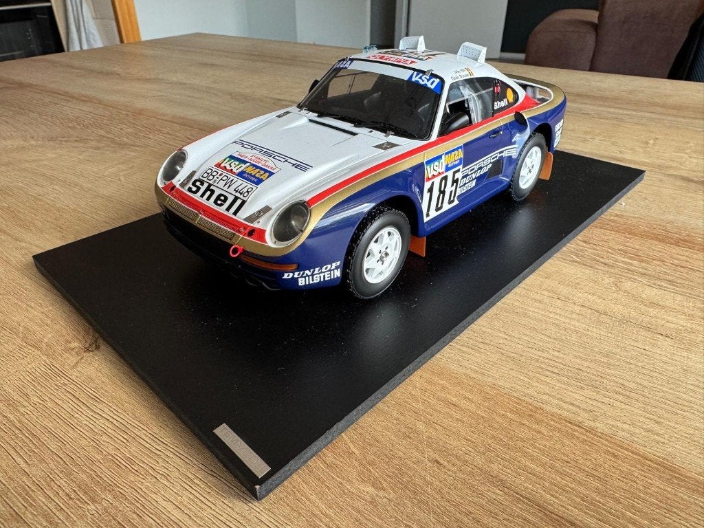 Porsche 959 Dakar 1/18 TSM Models, Ophalen of Verzenden, Zo goed als nieuw, Auto, Overige merken