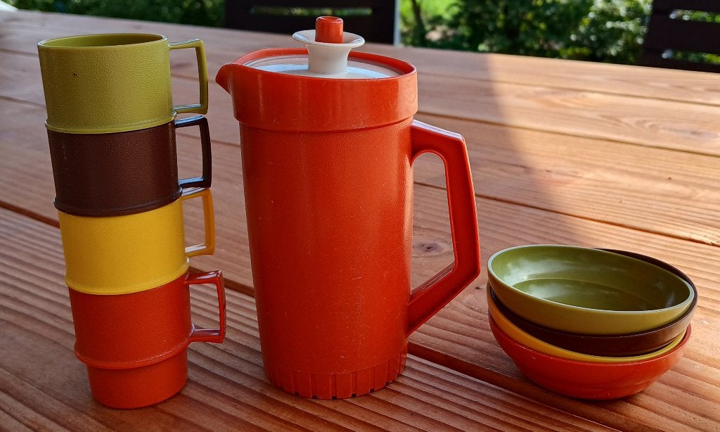 Tupperware retro kinderservies~ vintage, Ophalen of Verzenden, Gebruikt, Overige kleuren, Overige typen