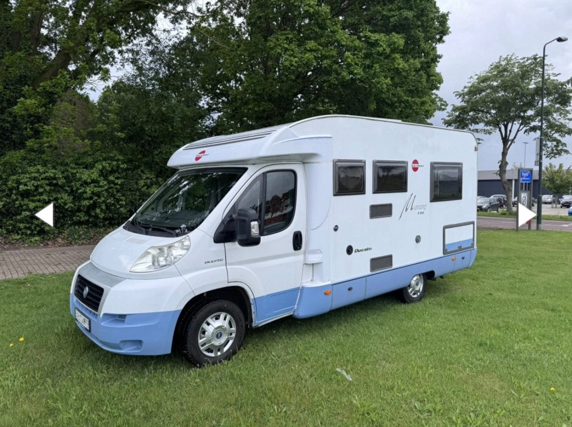 Mooie en goed onderhouden Bürstner Merano 580T, Chemisch toilet, Ringverwarming, Fiat, Treinzit