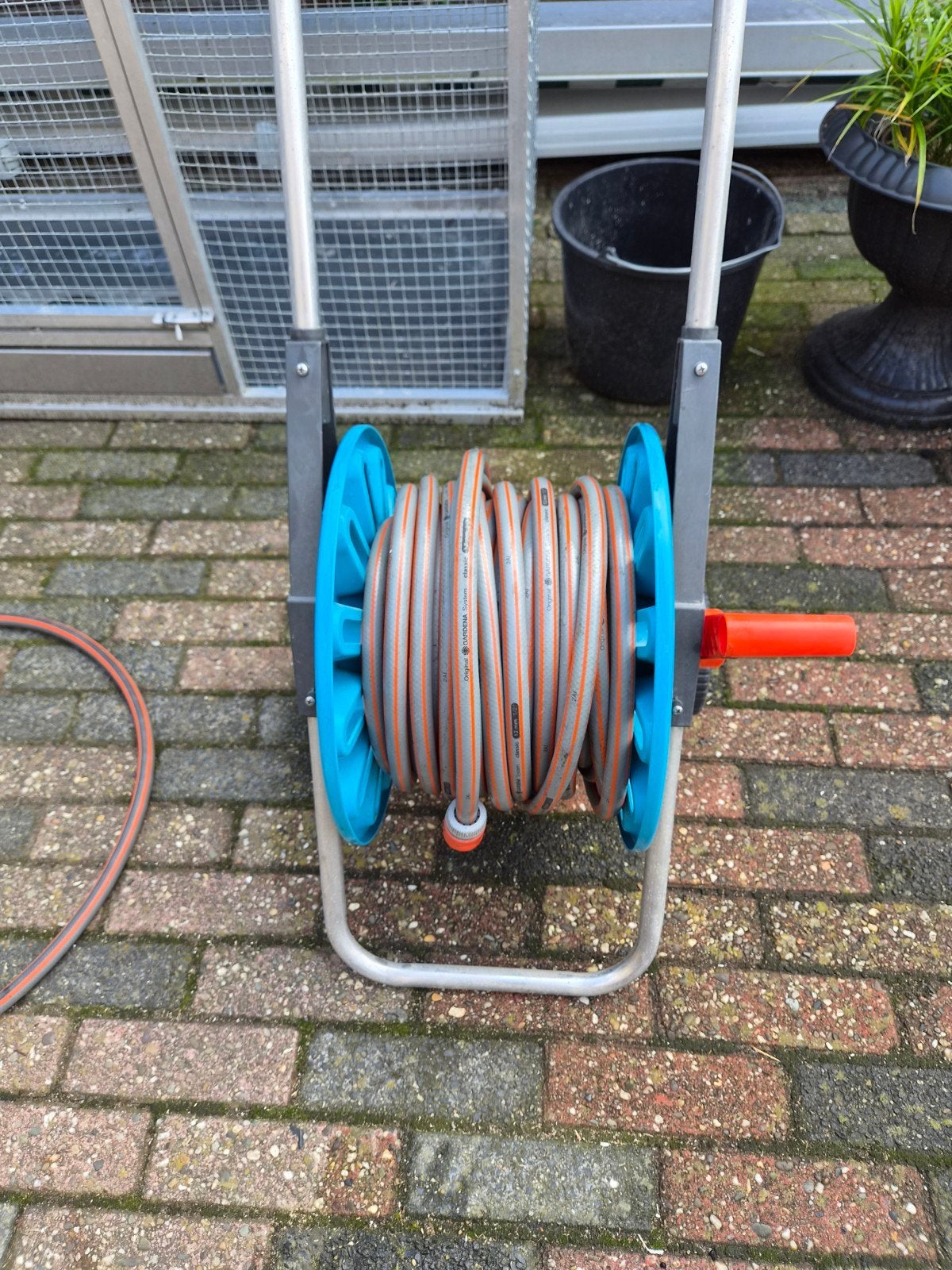 Gardena slang haspel, Tuin en Terras, Ophalen, Zo goed als nieuw, Tuinslanghaspel