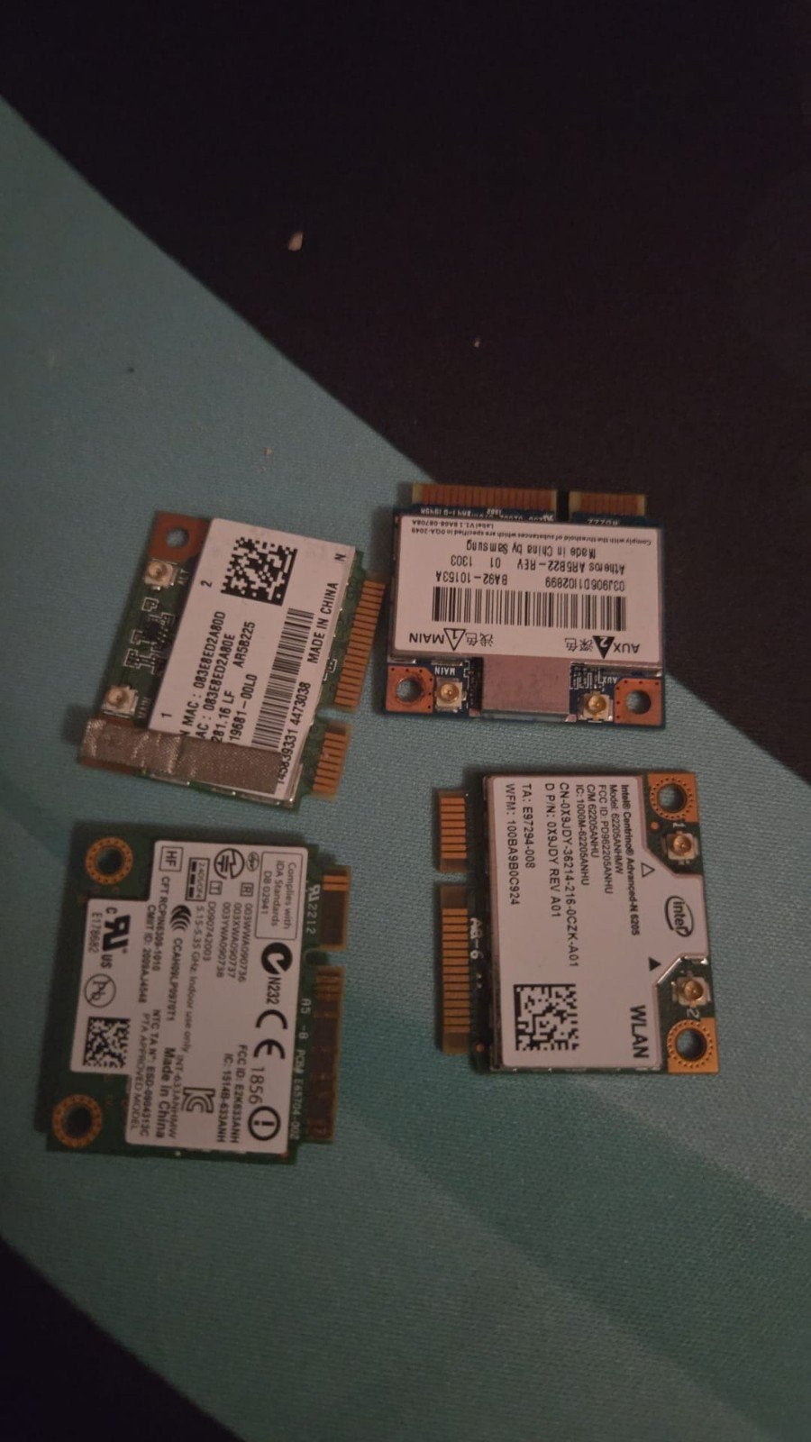 Diverse Wifi-kaarten voor laptops (Intel, Atheros), Ophalen of Verzenden, Gebruikt