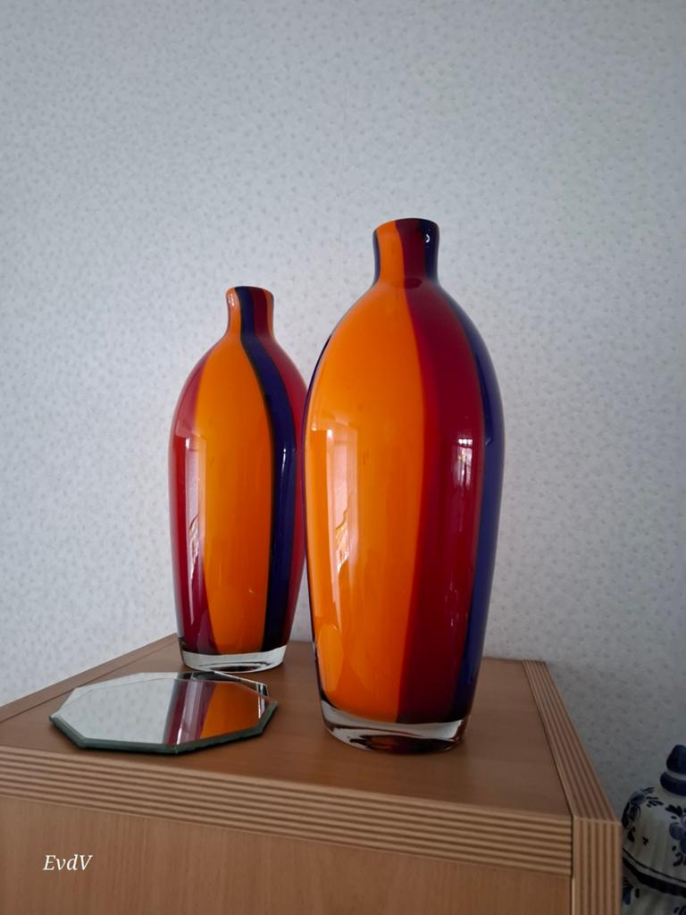 Vintage Murano vazen set., Antiek en Kunst, Ophalen