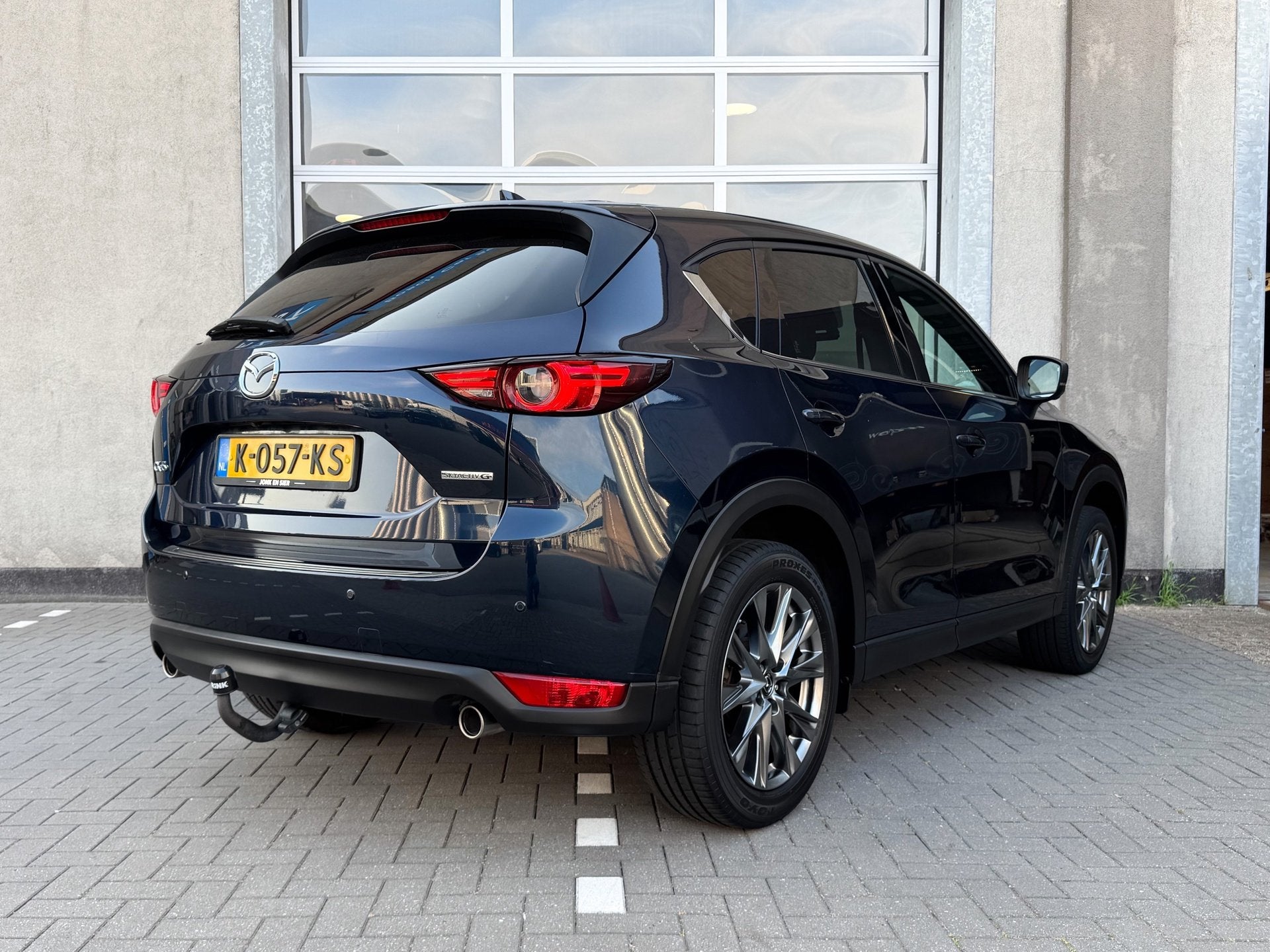 Mazda CX-5 2.0 SkyActiv-G 165 Signature|Trekhaak|Apple CarPl, Auto's, 15 km/l, Gebruikt, Euro 6, Blauw