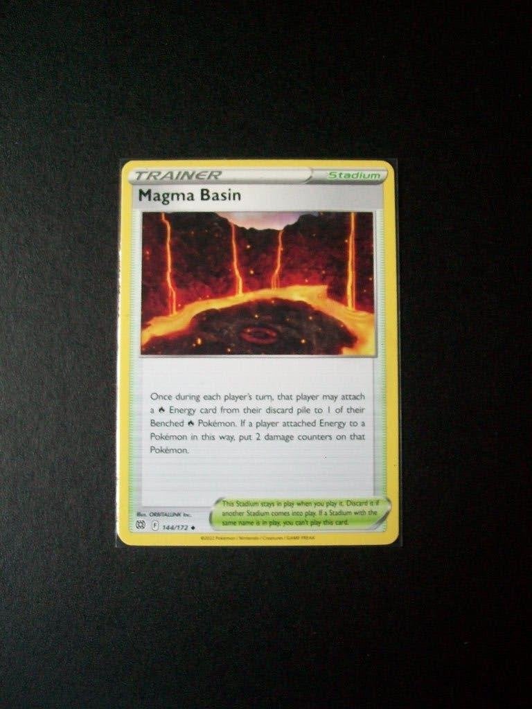 4366: Nieuwe Pokemon Kaart Trainer MAGMA BASIN (144/172), Verzenden, Nieuw, Losse kaart