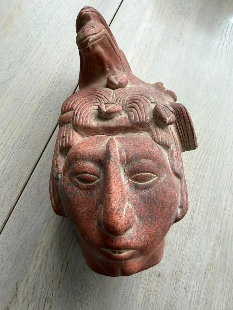 Vintage terracotta beeld uit Mexico, Ophalen of Verzenden